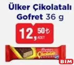 ÜLKER ÇİKOLATALI GOFRET 36 G